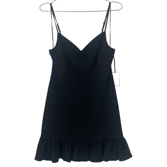 1.State Black Sugar Plum Ruffle Hem Dress - Picture 4 of 8
